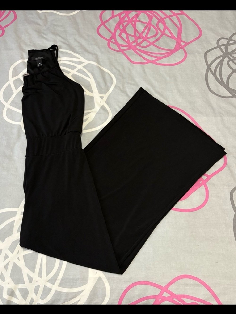 White House Black Market Black Palazzo Pant Jumpsuit